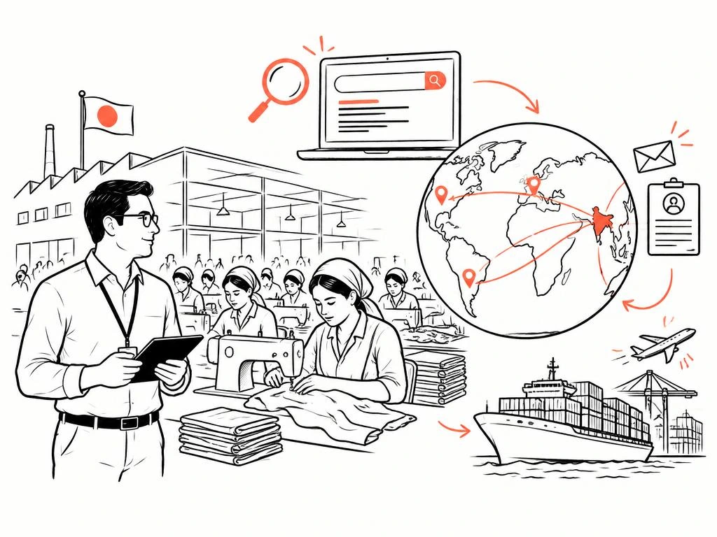 Illustration of an engineer inspecting factory machinery