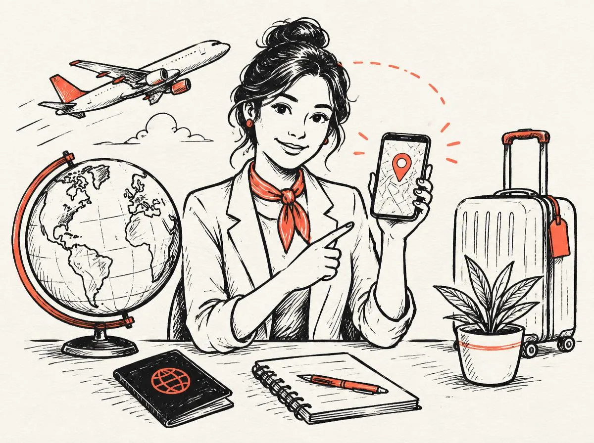 Illustration of SEO for travel agencies and tour operators